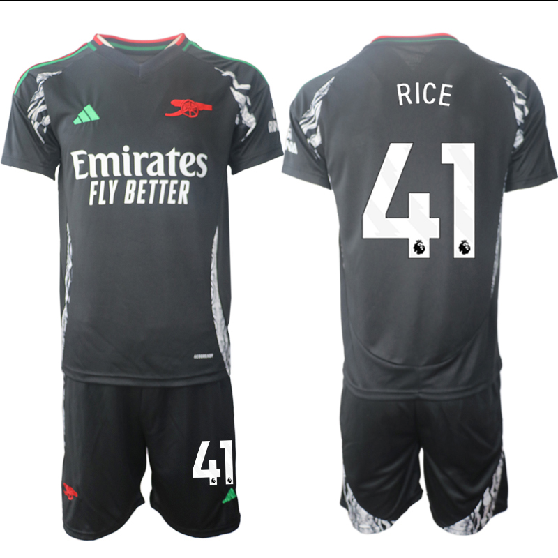 Men 2024-2025 Club Arsenal away Black 41 Soccer Jersey